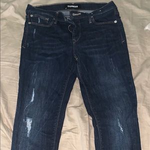 Express skinny jeans 8 super skinny mid rise